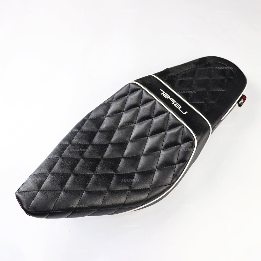 SEAT DOUBLE SADDLE DUAL DRIVER SEATS PAD CUSHION V.8 FOR HONDA REBEL CMX 300&500 2017-2025