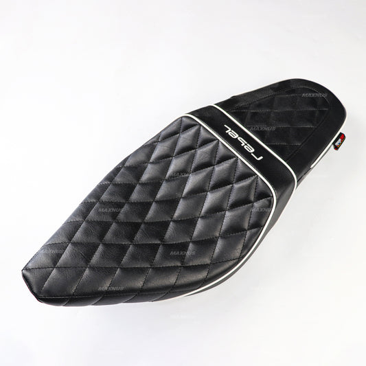 SEAT DOUBLE SADDLE DUAL DRIVER SEATS PAD CUSHION V.6 FOR HONDA REBEL CMX 300&500 2017-2025