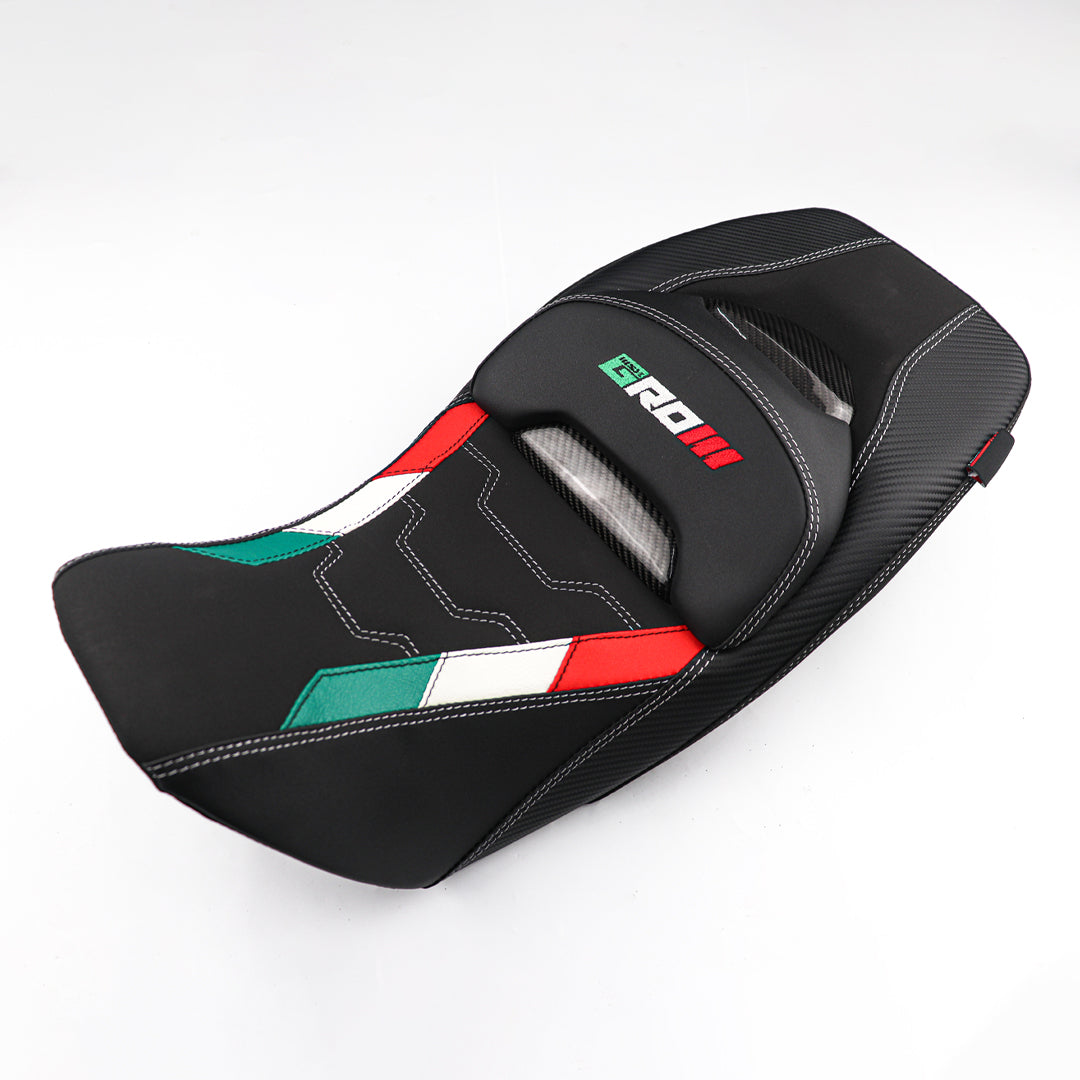 REPLACEMENT DUAL CARBON SEAT STITCH BLACK FIT FOR HONDA GROM125 2021-2025