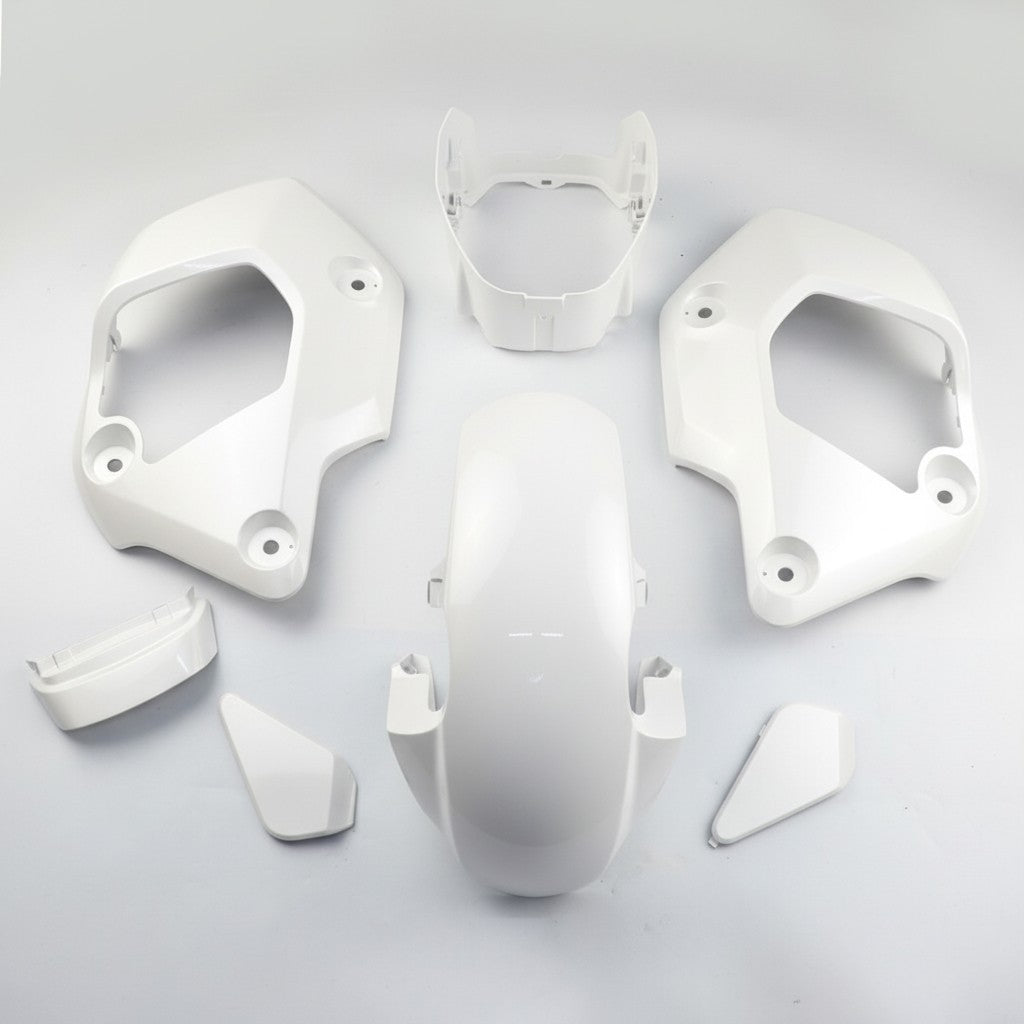 White 7Pc Body Pastel Panels Frame Body For Honda Grom 125 2021-2024