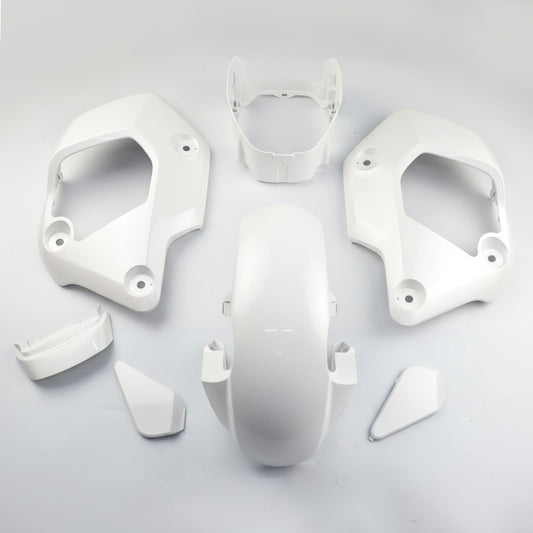 White 7Pc Body Pastel Panels Frame Body For Honda Grom 125 2021-2024