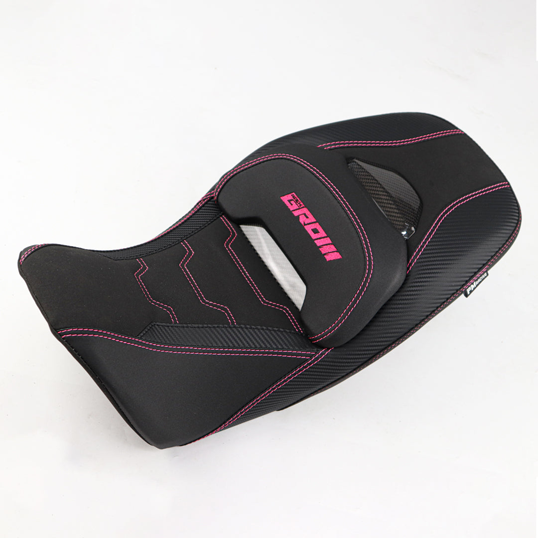 REPLACEMENT DUAL CARBON SEAT STITCH BLACK FIT FOR HONDA GROM125 2021-2025