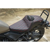 SEAT DOUBLE SADDLE DUAL DRIVER SEATS PAD CUSHION V.9 FOR HONDA REBEL CMX 300&500 2017-2025