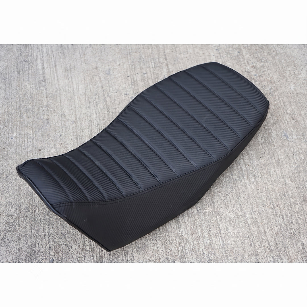 Replacement Dual Seat Carbon Stitch Black V.28 Fit For Honda Grom 125 2021-2026