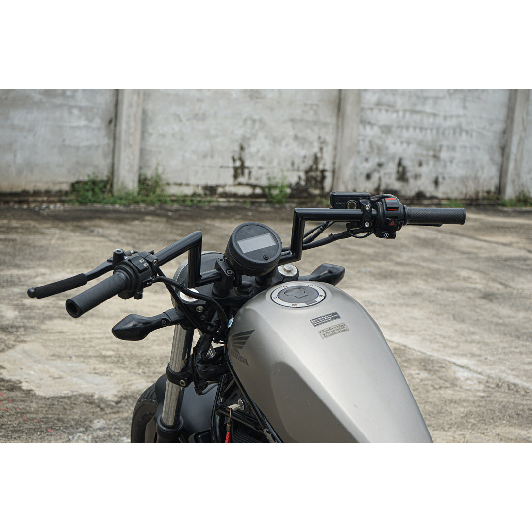 4 INCH STRETCH HANDLEBAR HANDLE BAR BLACK FOR HONDA REBEL CMX 300&500 2017-2025