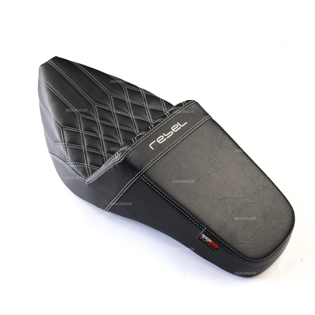 SEAT DOUBLE SADDLE DUAL DRIVER SEATS PAD CUSHION V.21 FOR HONDA REBEL CMX 300&500 2017-2025