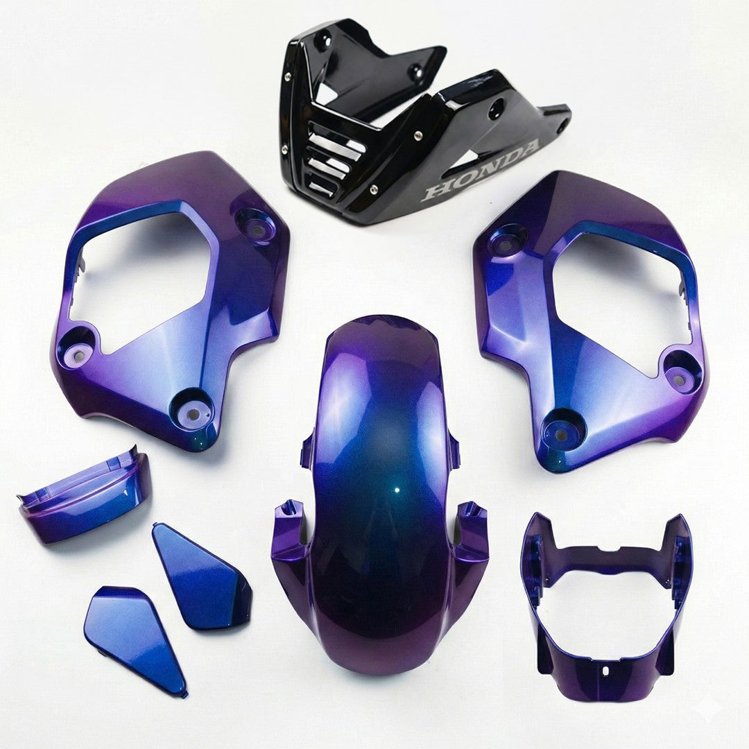 ブルー プラスチック パネル フェアリング & アンダー フェアリング ホンダ 新型 グロム 125 2021-2024