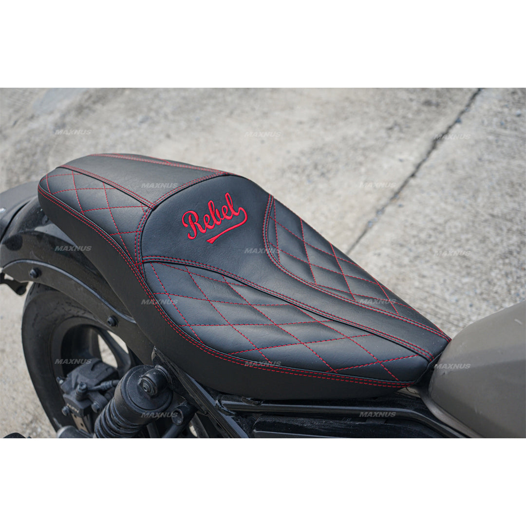 SEAT DOUBLE SADDLE DUAL DRIVER SEATS PAD CUSHION V.4 FOR HONDA REBEL CMX 300&500 2017-2025