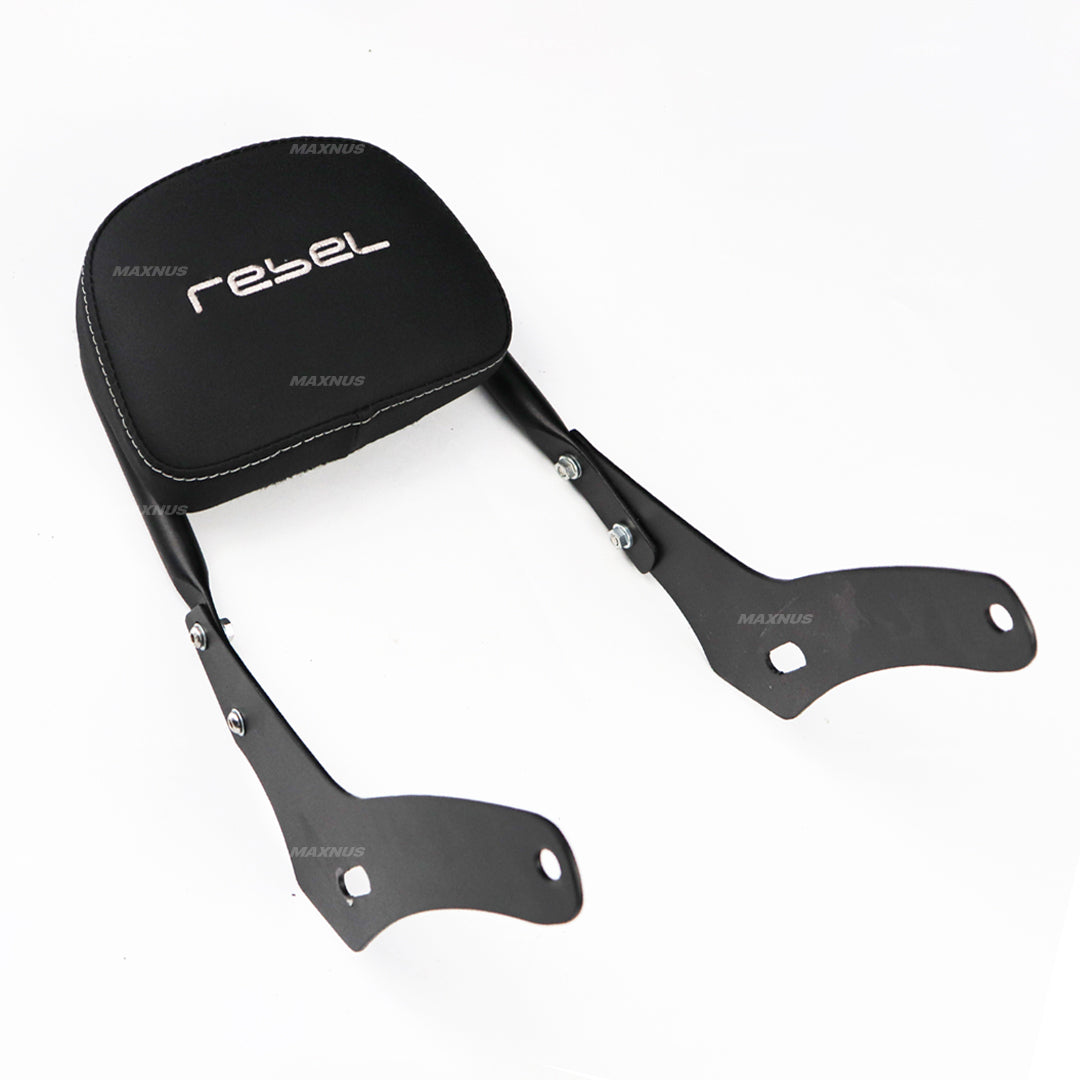 REAR BACKREST FOR PASSENGER STEEL BLACK SISSY BAR SEAT FOR HONDA REBEL CMX 300&500 2017-2025
