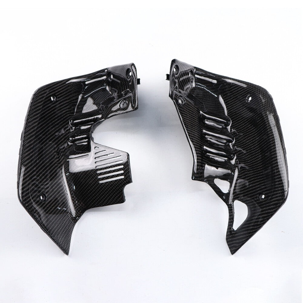 Set Of 3 Piece Frame Body Cover Side Upper Panel Carbon Fiber For Honda Grom 2021-2024