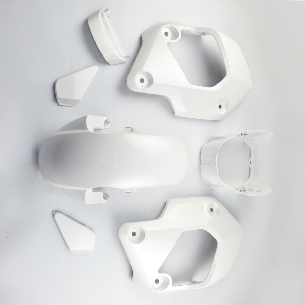 White 7Pc Body Pastel Panels Frame Body For Honda Grom 125 2021-2024