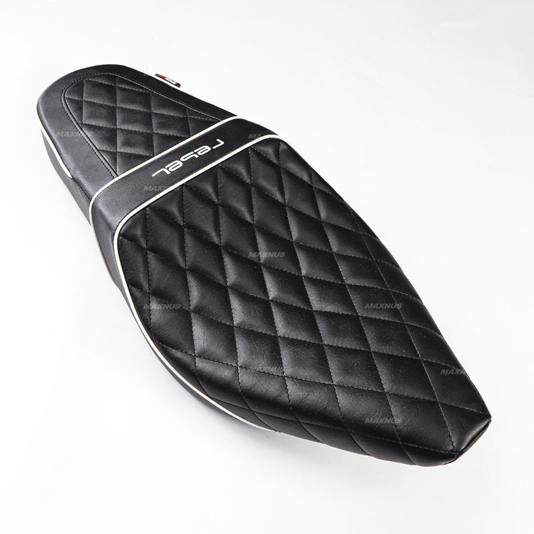 SEAT DOUBLE SADDLE DUAL DRIVER SEATS PAD CUSHION V.8 FOR HONDA REBEL CMX 300&500 2017-2025