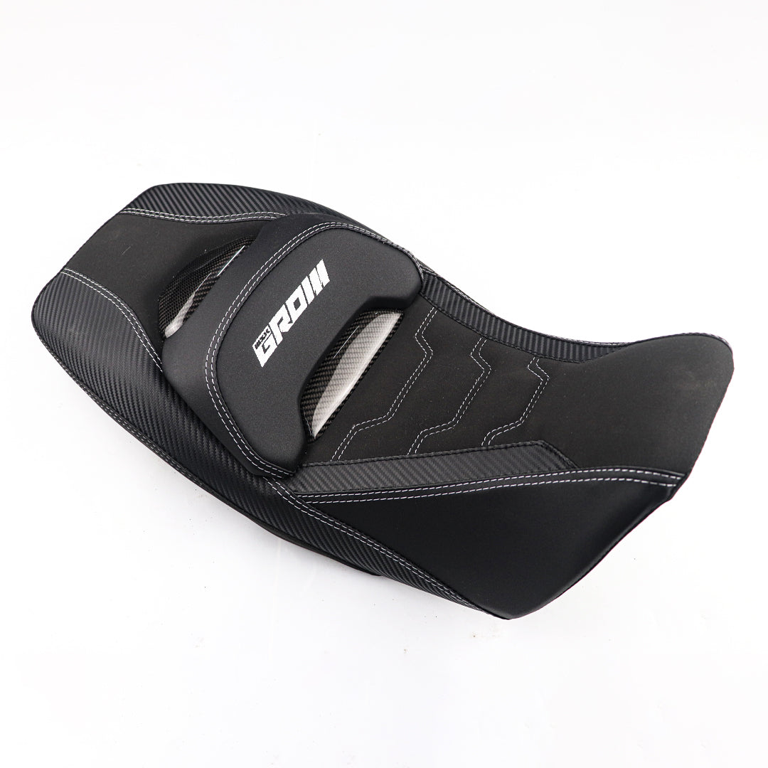 REPLACEMENT DUAL CARBON SEAT STITCH BLACK FIT FOR HONDA GROM125 2021-2025