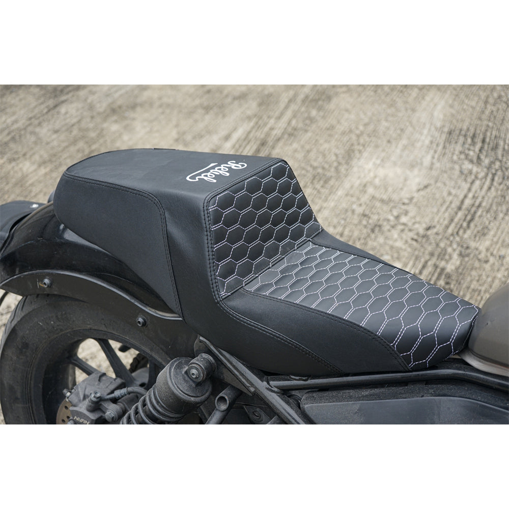 SEAT DOUBLE SADDLE DUAL DRIVER SEATS PAD CUSHION V.3 FOR HONDA REBEL CMX 300&500 2017-2025