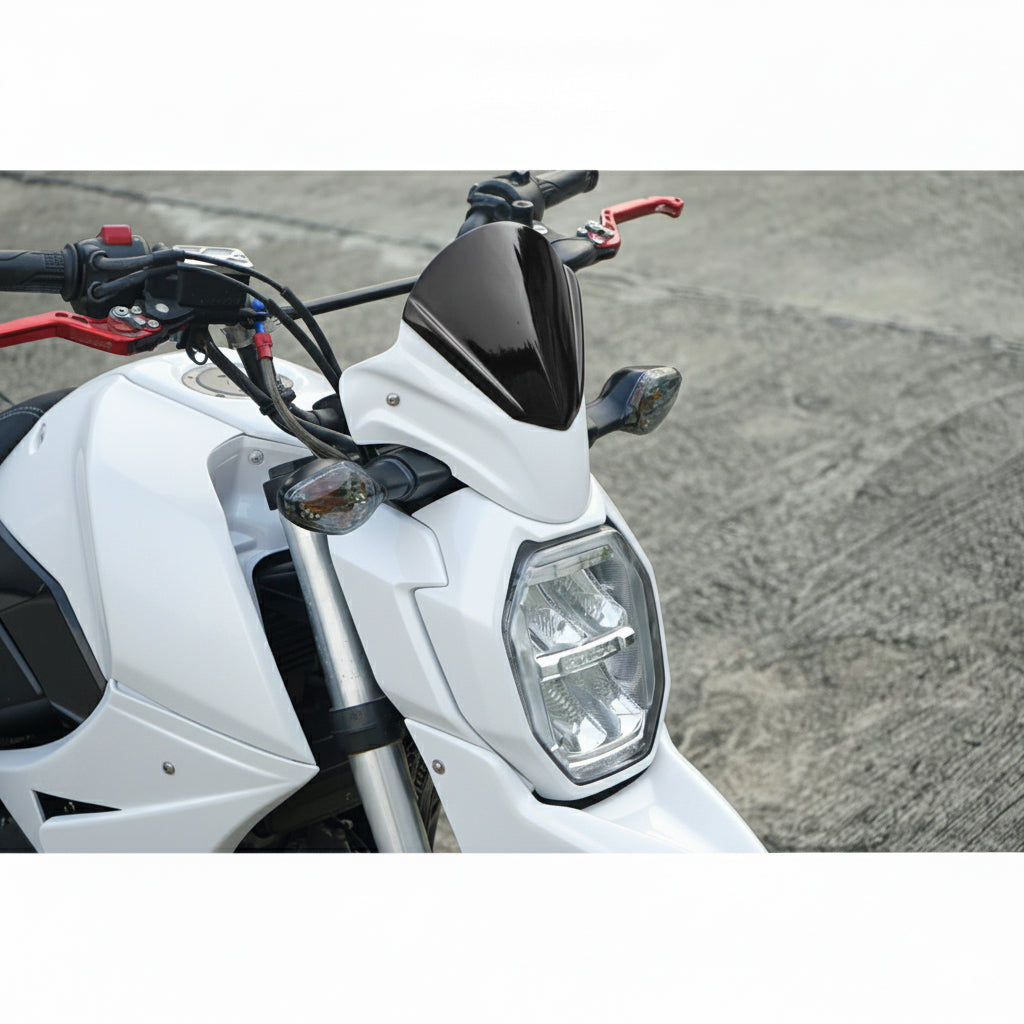 FRONT WINDSHIELD WINDSCREEN V.1 WHITE FOR HONDA GROM 125 2021-2024