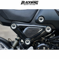 Set Of 4 Piece Frame Body Cover Side Upper Panel Carbon Fiber For Honda Grom 2021-2024