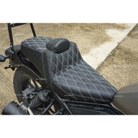 SEAT DOUBLE SADDLE DUAL DRIVER SEATS PAD CUSHION V.10 FOR HONDA REBEL CMX 300&500 2017-2025