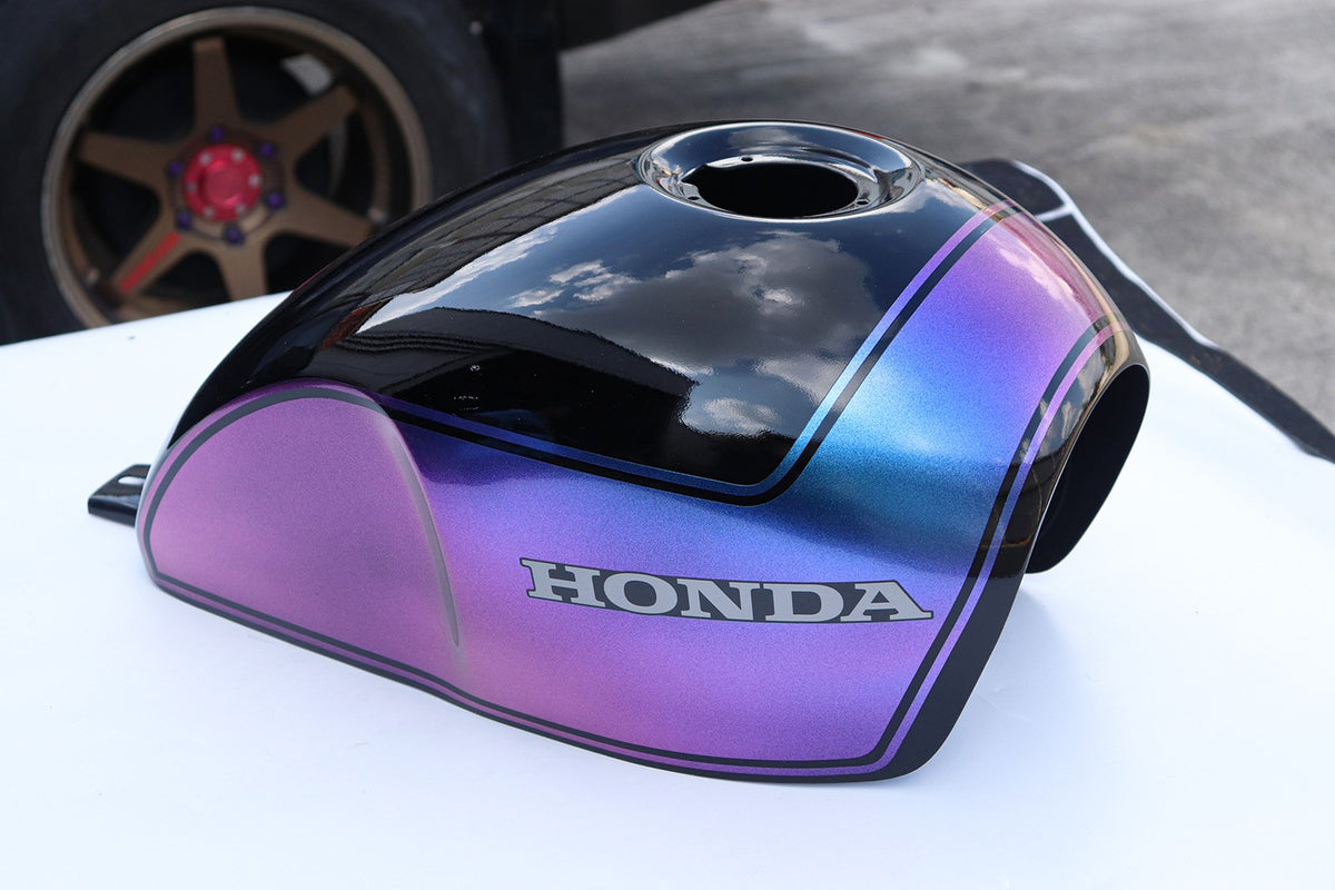 ครอบถังน้ำมันเชื้อเพลิง ลาย Black/Purple Effect V.21 สำหรับ Honda SCL CL 300 500 ปี 2023-2026