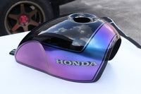 ครอบถังน้ำมันเชื้อเพลิง ลาย Black/Purple Effect V.21 สำหรับ Honda SCL CL 300 500 ปี 2023-2026