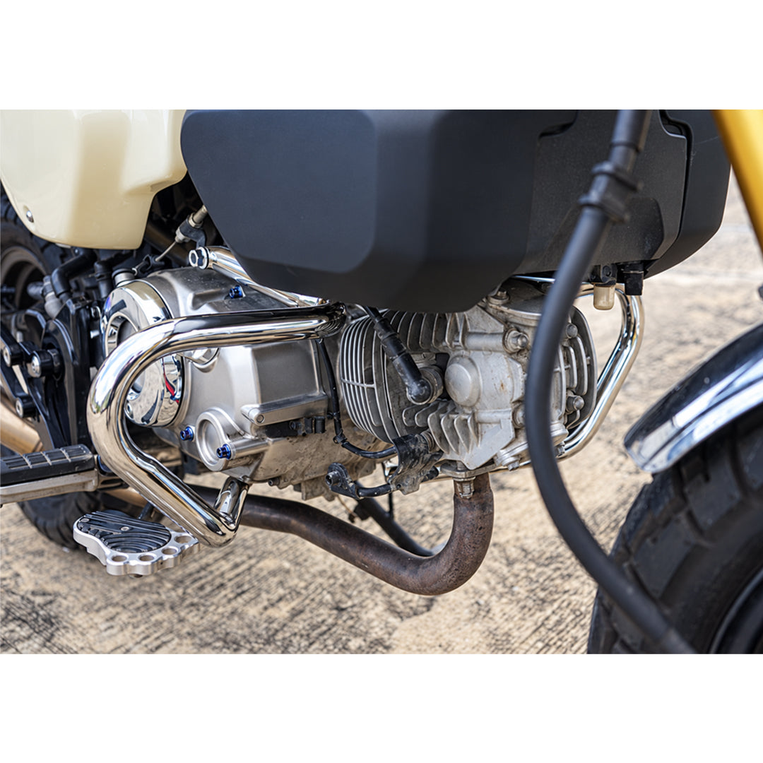 Chrome Crash Bar Engine Guard & Rear Luggage Rack Kit Honda Monkey 125 2018-2026