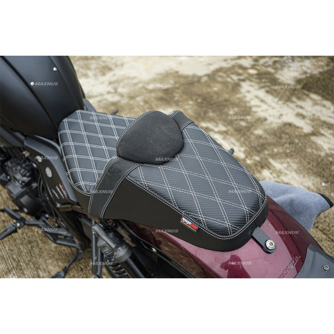 SEAT DOUBLE SADDLE DUAL DRIVER SEATS PAD CUSHION V.12 FOR HONDA REBEL CMX 1100 2021-2025