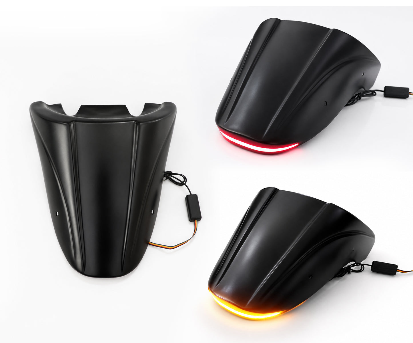 REAR FENDER FAIRING MUD GUARD LED BLACK FOR HONDA REBEL CMX 1100 2021-2025
