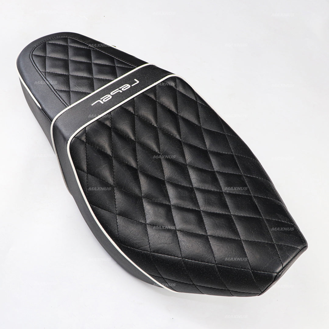 SEAT DOUBLE SADDLE DUAL DRIVER SEATS PAD CUSHION V.8 FOR HONDA REBEL CMX 1100 2021-2025