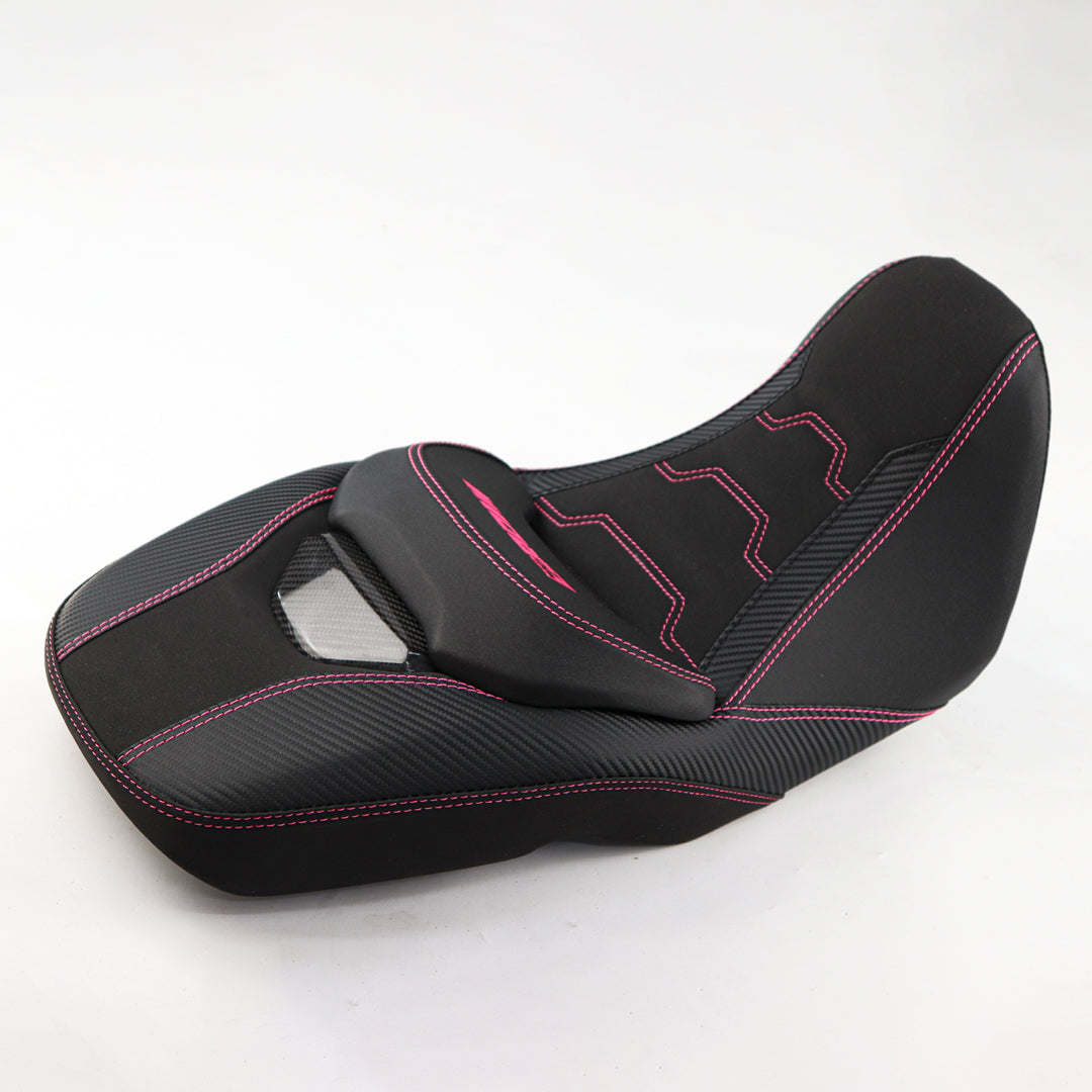 REPLACEMENT DUAL CARBON SEAT STITCH BLACK FIT FOR HONDA GROM125 2021-2025