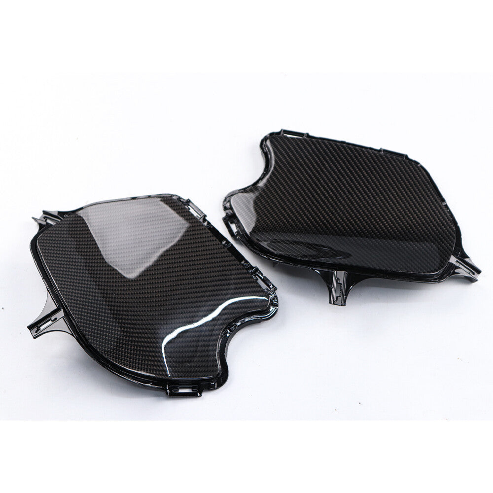 Set Of 4 Piece Frame Body Cover Side Upper Panel Carbon Fiber For Honda Grom 2021-2024