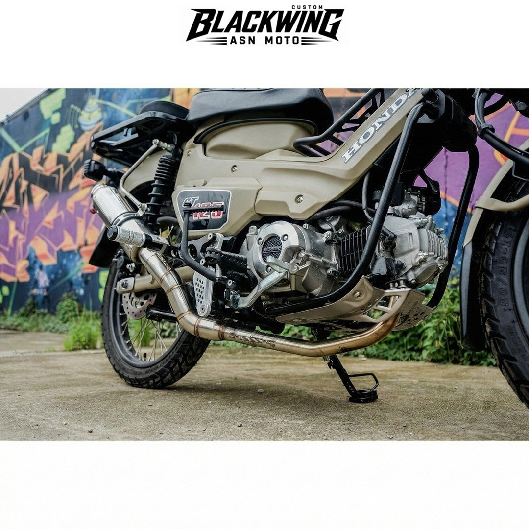 EXHAUST FULL SYSTEM STAINLESS STEEL RACHING FIT FOR HONDA TRAIL125 CT125 2020-2023