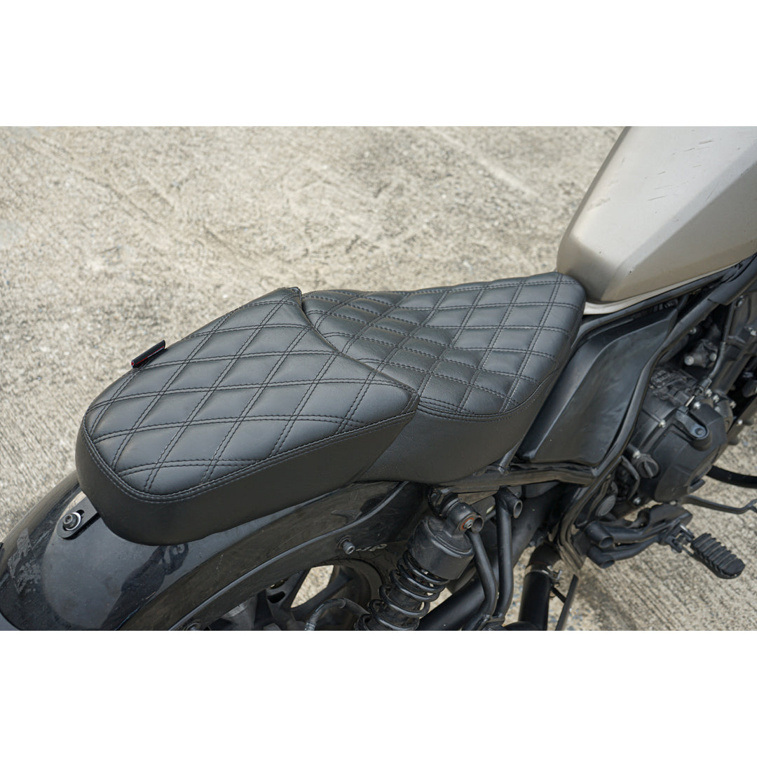 SEAT DOUBLE SADDLE DUAL DRIVER SEATS PAD CUSHION V.27 FOR HONDA REBEL CMX 300&500 2017-2025