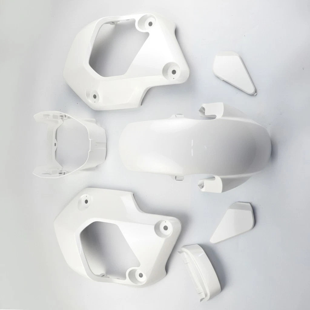 White 7Pc Body Pastel Panels Frame Body For Honda Grom 125 2021-2024