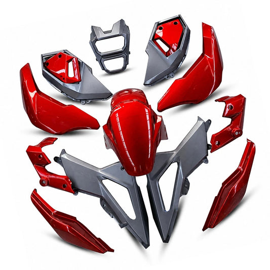 Red & Grey Fairing Set Body Frame for Honda MSX SF 125 2016-2020