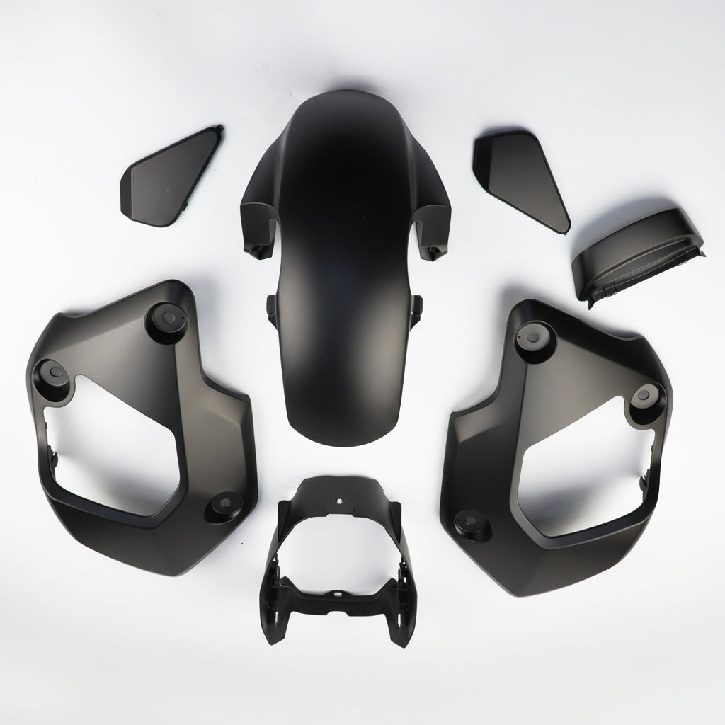 MATTE BLACK PLASTIC PANEL FAIRING & UNDER FAIRING HONDA NEW GROM 125 2021-2024