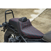 SEAT DOUBLE SADDLE DUAL DRIVER SEATS PAD CUSHION V.9 FOR HONDA REBEL CMX 300&500 2017-2025