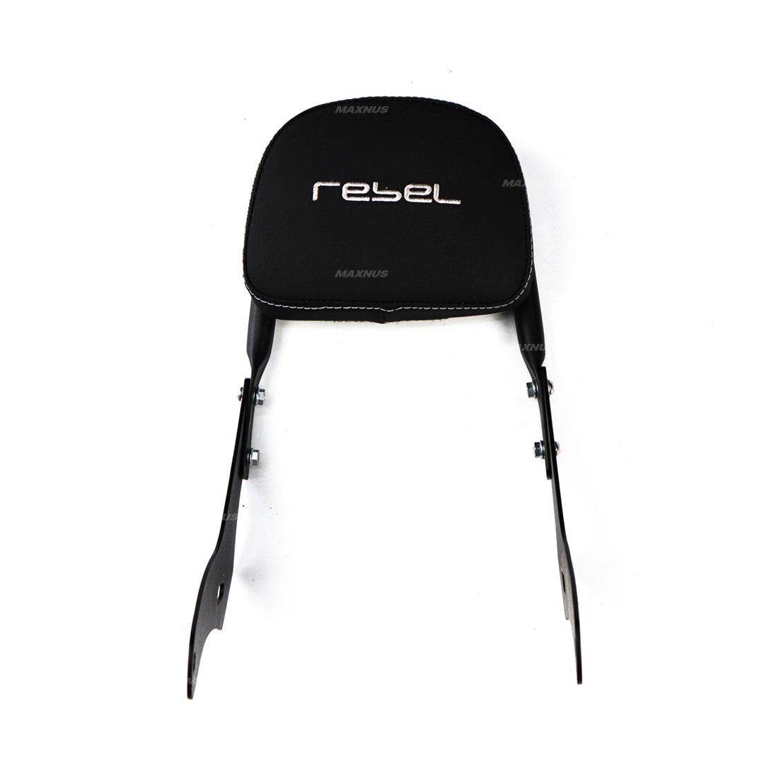 REAR BACKREST FOR PASSENGER STEEL BLACK SISSY BAR SEAT FOR HONDA REBEL CMX 300&500 2017-2025