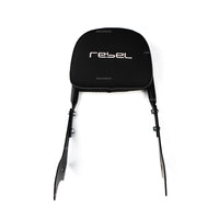 REAR BACKREST FOR PASSENGER STEEL BLACK SISSY BAR SEAT FOR HONDA REBEL CMX 300&500 2017-2025