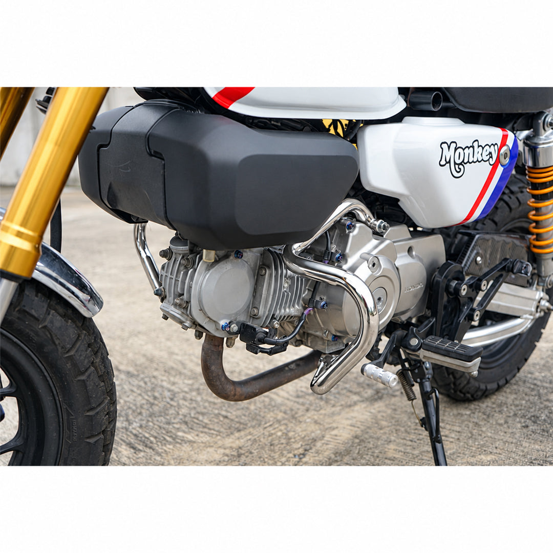 Chrome Crash Bar Engine Guard & Rear Luggage Rack Kit Honda Monkey 125 2018-2026