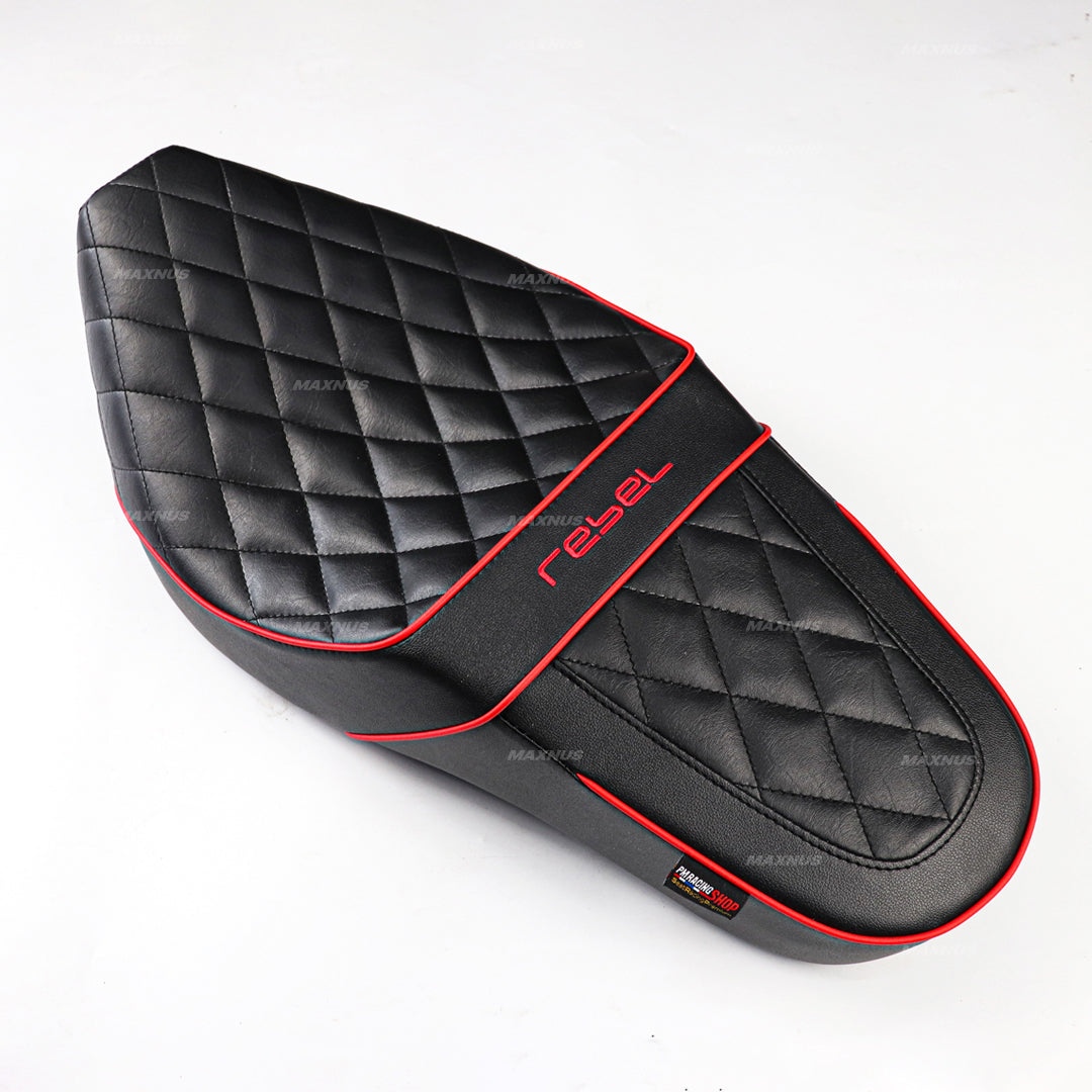 SEAT DOUBLE SADDLE DUAL DRIVER SEATS PAD CUSHION V.10 FOR HONDA REBEL CMX 1100 2021-2025