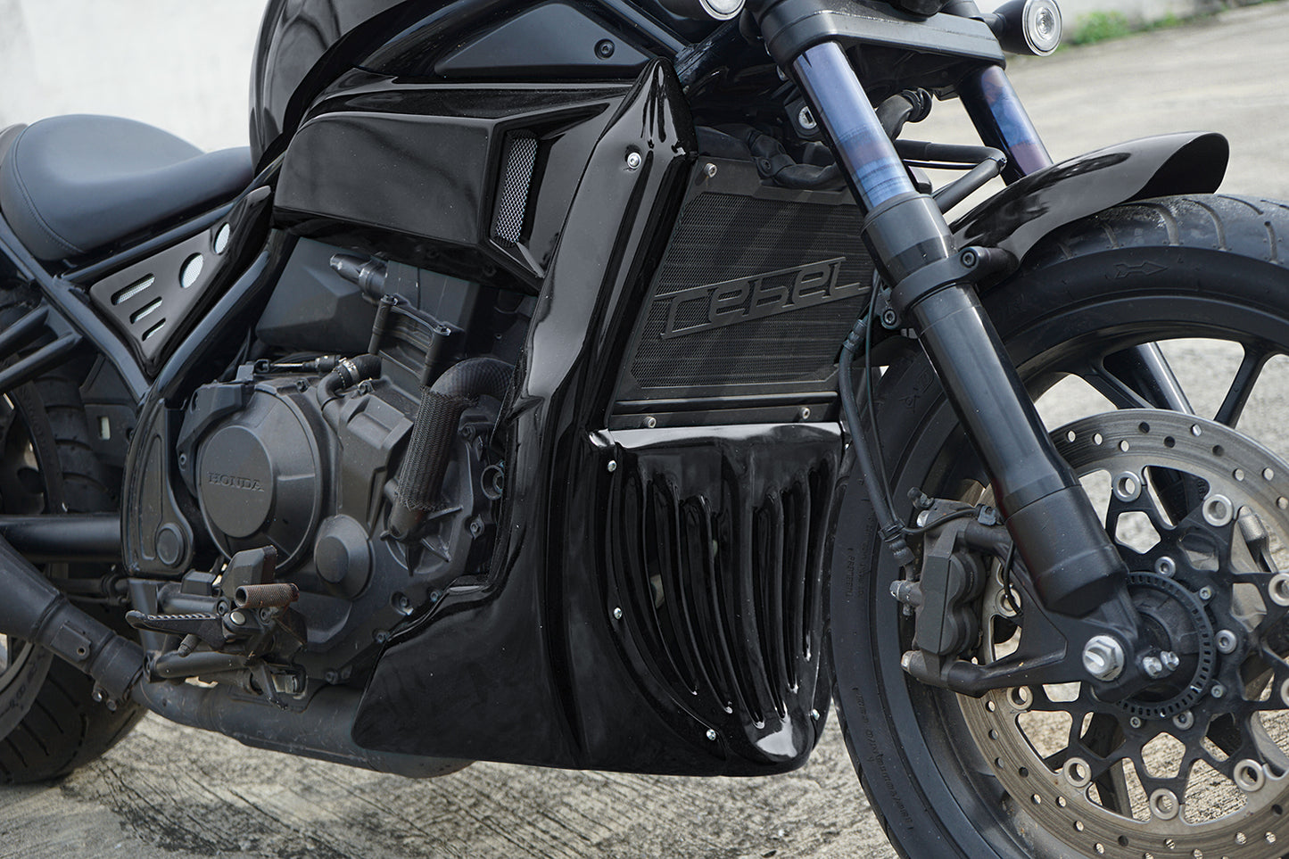 FULL SET OF 7 PIECES GLOSS BLACK FIT FOR HONDA REBEL CMX 1100 2020-2025