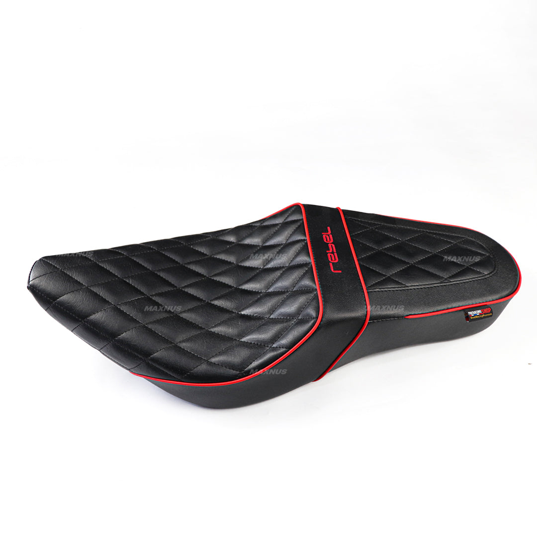 SEAT DOUBLE SADDLE DUAL DRIVER SEATS PAD CUSHION V.6 FOR HONDA REBEL CMX 300&500 2017-2025