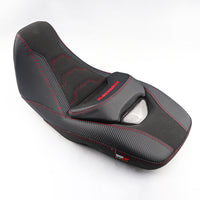 REPLACEMENT DUAL CARBON SEAT STITCH BLACK FIT FOR HONDA GROM125 2021-2025
