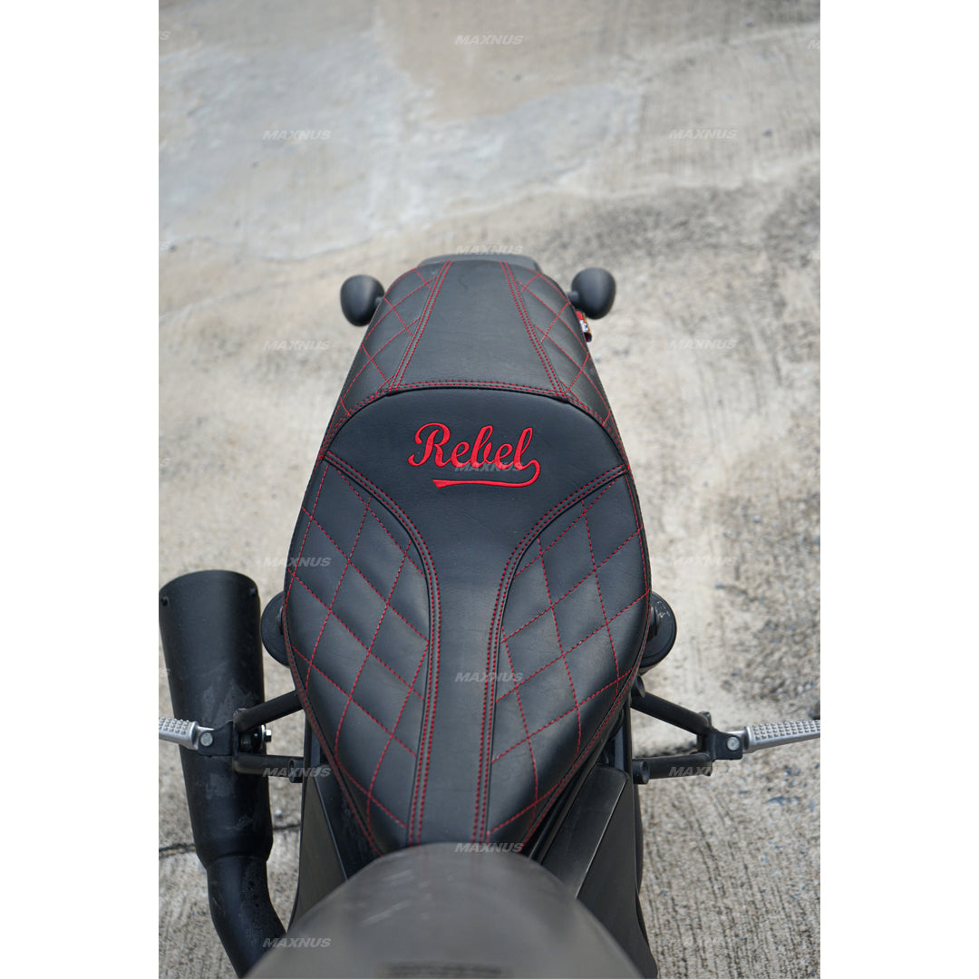 SEAT DOUBLE SADDLE DUAL DRIVER SEATS PAD CUSHION V.4 FOR HONDA REBEL CMX 300&500 2017-2025