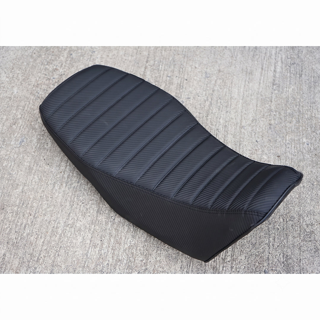 Replacement Dual Seat Carbon Stitch Black V.28 Fit For Honda Grom 125 2021-2026