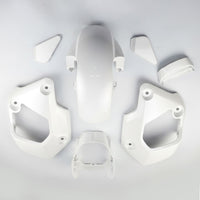 White 7Pc Body Pastel Panels Frame Body For Honda Grom 125 2021-2024