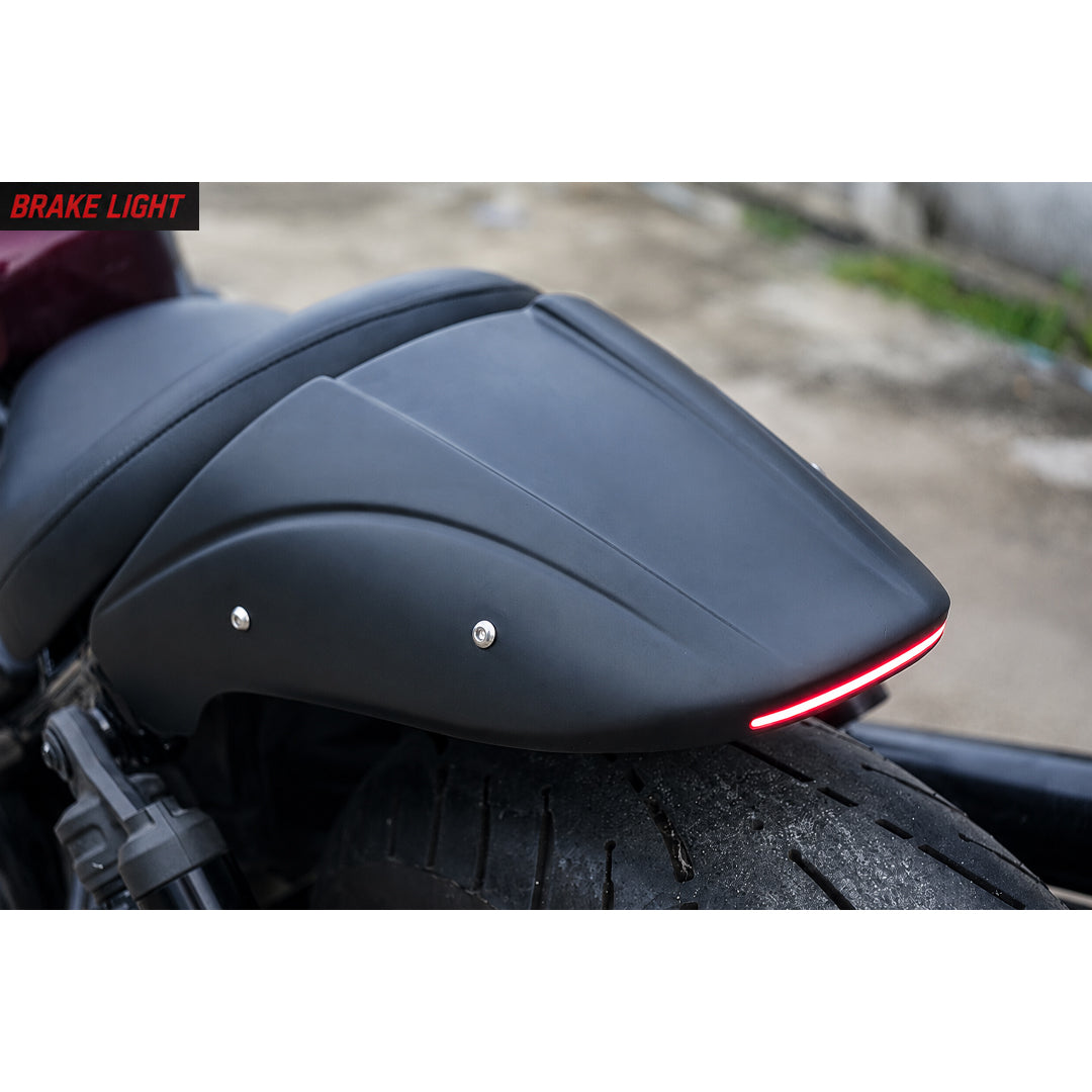 REAR FENDER FAIRING MUD GUARD LED BLACK FOR HONDA REBEL CMX 1100 2021-2025