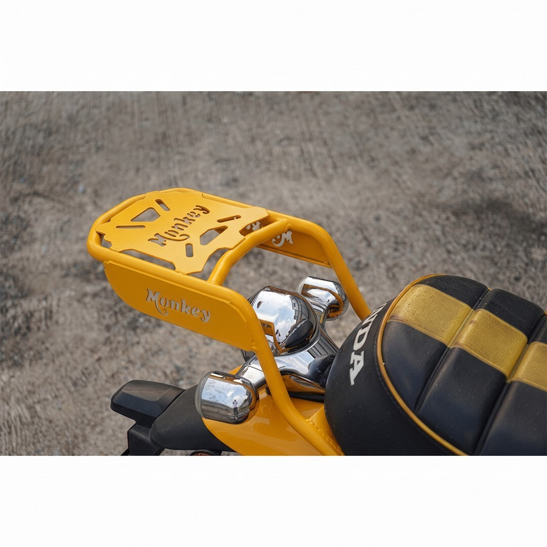 Crash Bar Engine Guard & Rear Luggage Rack Kit Honda Monkey 125 2018-2026 Yellow