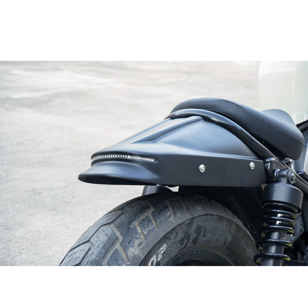 REAR FENDER FAIRING + LICENSE PLATE BLACK  FOR HONDA REBEL CMX 300&500 2017-2025