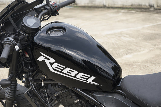 Cover Fuel Oil Tank Gloss Black Fairing Sticker V.69 for Honda Rebel CMX 300 & CMX 500 (2017–2026)