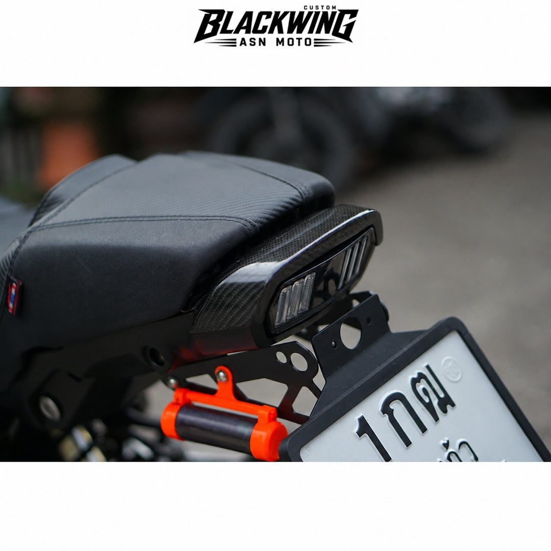 Set Of 2 Piece Frame Body Cover Side Upper Panel Carbon Fiber For Honda Grom 2021-2024